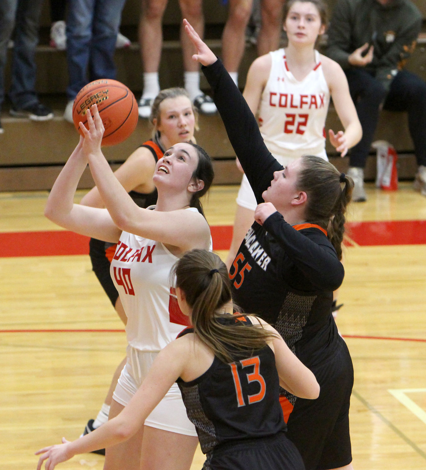 Bloomer girls basketball at Colfax 11-22-21